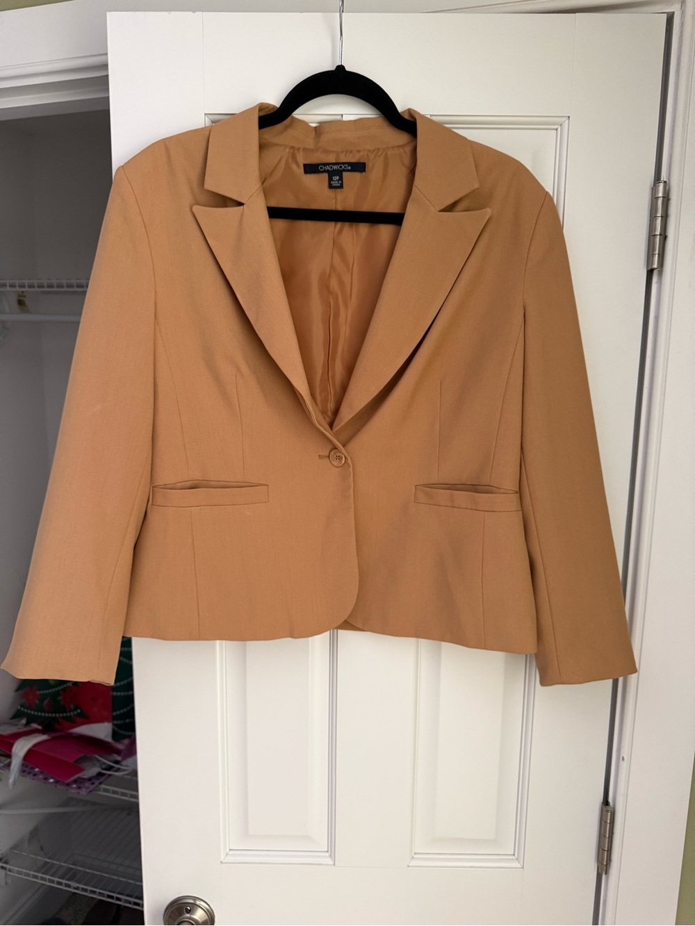 Chadwicks Women's Camel Blazer Jacket